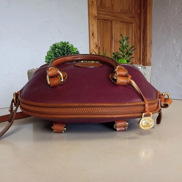 Dooney & Bourke Norfolk Satchel/Crossbody bag, 1990's. - Picture 6 of 10